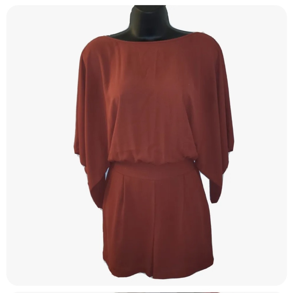 WHBM Rust Orange Romper 6